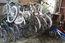 自転車リサイクル写真